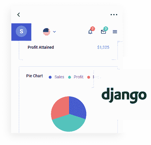 Django Framework - The backend used by Star Admin Django  Web App.