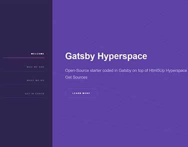GatsbyJS Hyperspace - Hyperspace Design.